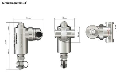 Mutassa a/az Fernox TF1 Omega filter mágneses iszapleválasztó ¾" csatlakozással részleteit Kép Fernox TF1 Omega filter mágneses iszapleválasztó ¾" csatlakozással