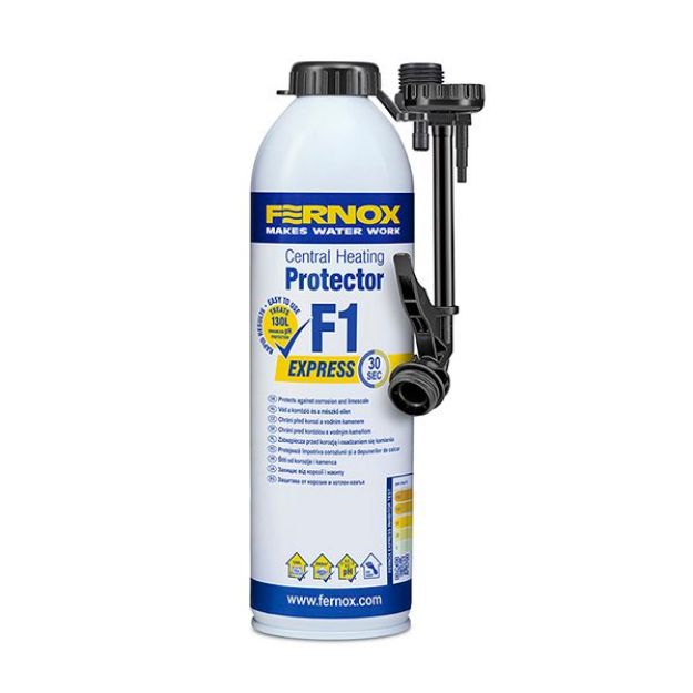 Kép Fernox Protector F1 Express (aerosol központi fütésekhez) 400ml, inhibitor 130 liter vízhez(62434)