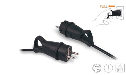 Mutassa a/az Stilo dugvilla gumi, kihúzó gyűrűvel STI1213 16A / 250V részleteit Kép Stilo dugvilla gumi, kihúzó gyűrűvel STI1213 16A / 250V