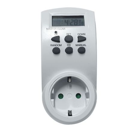 Mutassa a/az Stilo programozható kapcsolóóra digitális, fehér, max 3600W 16A / 230V, STI376  részleteit Kép Stilo programozható kapcsolóóra digitális, fehér, max 3600W 16A / 230V, STI376