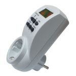 Kép Stilo programozható kapcsolóóra digitális, fehér, max 3600W 16A / 230V, STI376 