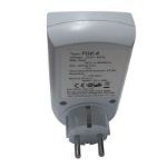 Kép Stilo programozható kapcsolóóra digitális, fehér, max 3600W 16A / 230V, STI376 