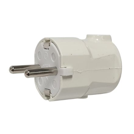 Mutassa a/az Stilo dugvilla oldalsó bekötésű, fehér műanyag, STI445 16A / 250V részleteit Kép Stilo dugvilla oldalsó bekötésű, fehér műanyag, STI445 16A / 250V