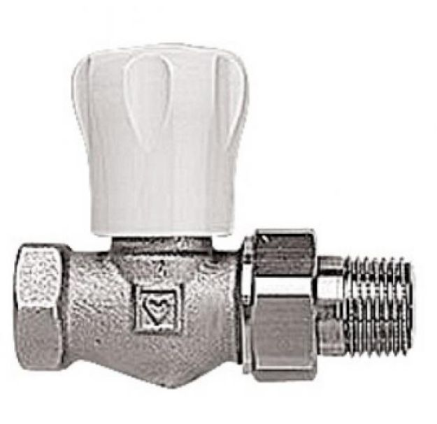 Kép Herz egyenes radiátorszelep GP 1/2"