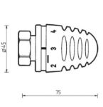 Kép HERZ Design Mini-H termofej 30x1,5