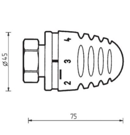 Mutassa a/az HERZ Design Mini-H termofej 30x1,5 részleteit Kép HERZ Design Mini-H termofej 30x1,5
