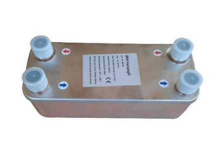 Mutassa a/az Lemezes hőcserélő 20 lemez, 4x1", max.12,7m3 /h, 0,6m2 felülettel, INOX részleteit Kép Lemezes hőcserélő 20 lemez, 4x1", max.12,7m3 /h, 0,6m2 felülettel, INOX
