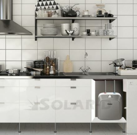 Mutassa a/az Haier ES10V-Q2(EU) 10l villanybojler, alsó elhelyezésű részleteit Kép Haier ES10V-Q2(EU) 10l villanybojler, alsó elhelyezésű