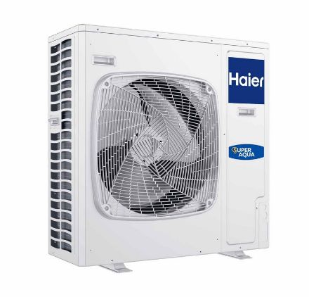 Mutassa a/az Haier Super Aqua Monobloc, fűtési/hűtési levegő-víz hőszivattyú, 8 kW-os teljesítmény egyfázisú részleteit Kép Haier Super Aqua Monobloc, fűtési/hűtési levegő-víz hőszivattyú, 8 kW-os teljesítmény egyfázisú