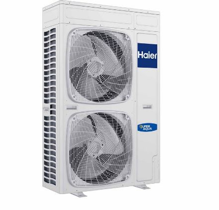 Mutassa a/az Haier Super Aqua Monobloc, fűtési/hűtési levegő-víz hőszivattyú, 11 kW-os teljesítmény egyfázisú részleteit Kép Haier Super Aqua Monobloc, fűtési/hűtési levegő-víz hőszivattyú, 11 kW-os teljesítmény egyfázisú
