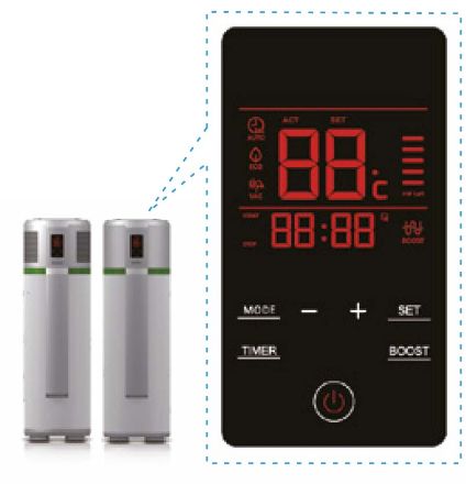 Mutassa a/az Haier HP250M3C 240l hőszivattyús tároló, 1 hőcserélővel részleteit Kép Haier HP250M3C 240l hőszivattyús tároló, 1 hőcserélővel