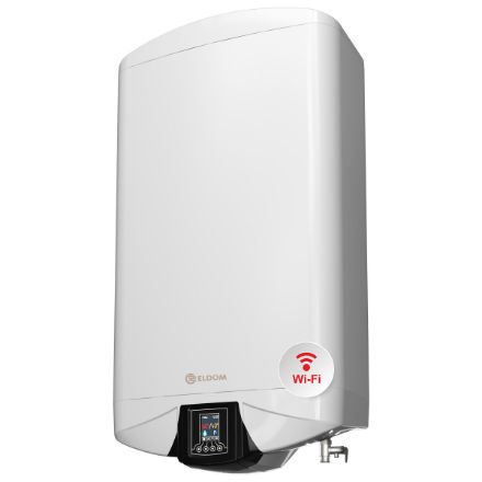 Mutassa a/az Eldom Galant 60 Wifi villanybojler, fehér, lapos kivitel részleteit Kép Eldom Galant 60 Wifi villanybojler, fehér, lapos kivitel