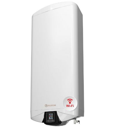 Mutassa a/az Eldom Galant 80 Wifi villanybojler, fehér, lapos kivitel részleteit Kép Eldom Galant 80 Wifi villanybojler, fehér, lapos kivitel