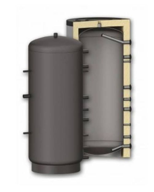 Kép Sunsystem P 1500 puffertároló 1500 l. csőkígyó nélkül, levehető szigeteléssel