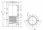 Kép Sunsystem PR 500 puffertároló 500 l. 1 csőkígyóval, szigeteléssel