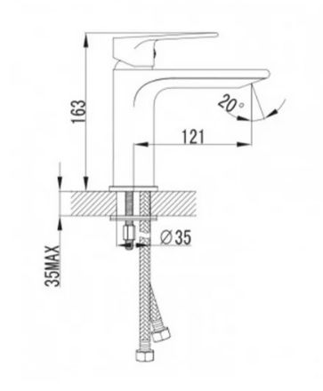 Mutassa a/az Wellis Asti mosdó csaptelep részleteit Kép Wellis Asti mosdó csaptelep