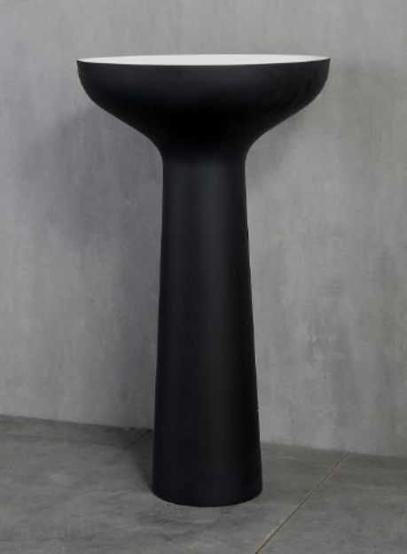 Kép Wellis Pillar Black szabadonálló mosdó