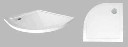 Mutassa a/az Wellis Zuhanytálca íves, lapos - 90x90x4 cm, lefolyóval részleteit Kép Wellis Zuhanytálca íves, lapos - 90x90x4 cm, lefolyóval