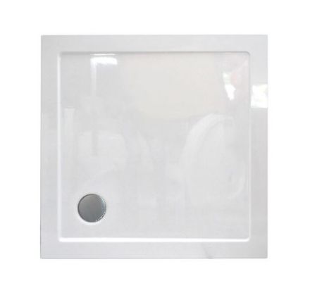 Mutassa a/az Wellis Zuhanytálca szögletes, lapos - 90x90x4 cm, lefolyóval részleteit Kép Wellis Zuhanytálca szögletes, lapos - 90x90x4 cm, lefolyóval