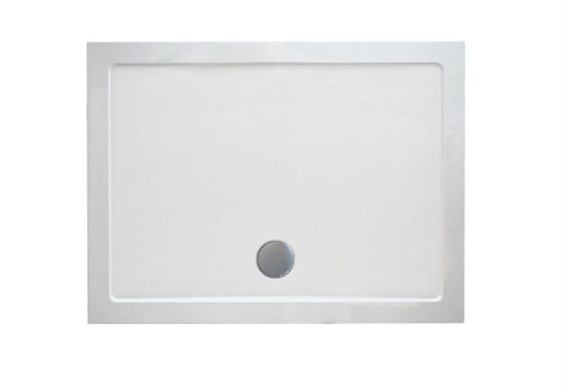 Kép Wellis Zuhanytálca szögletes, lapos - 120x90x4 cm, lefolyóval