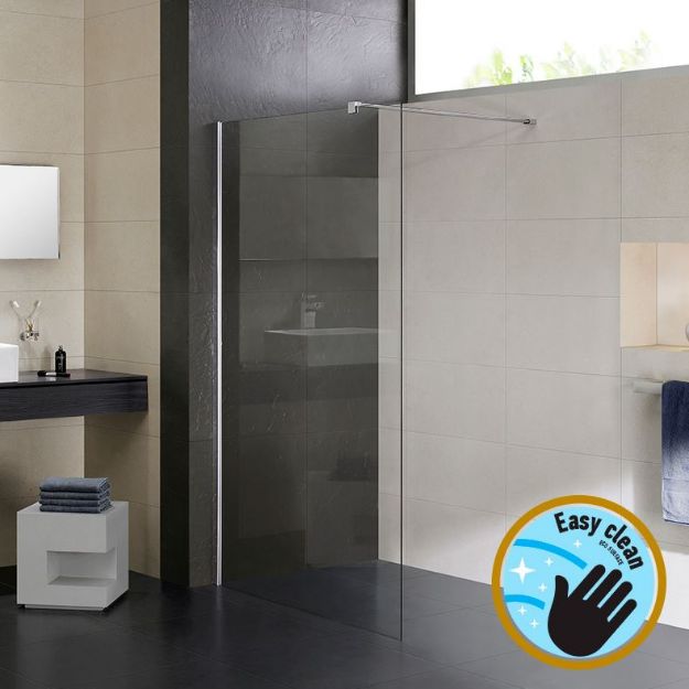 Kép Wellis Astro 120 Corner walk-in zuhanyfal - Easy Clean bevonattal