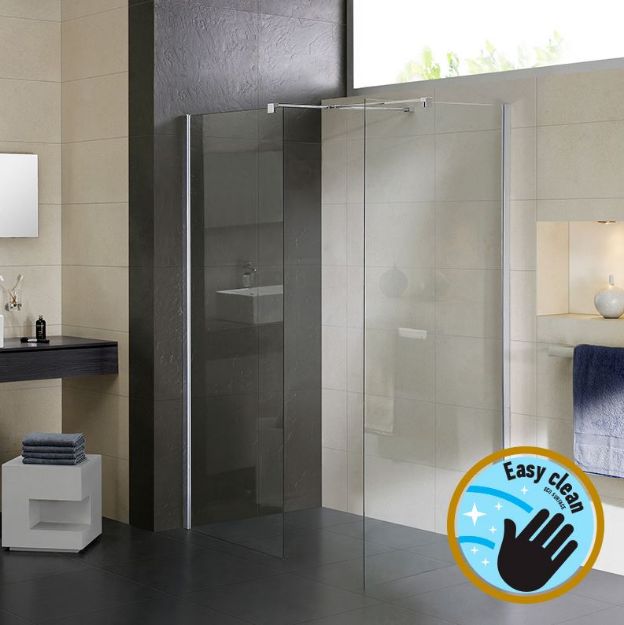Kép Wellis Astro 140 walk-in kombi zuhanyfal - Easy Clean bevonattal