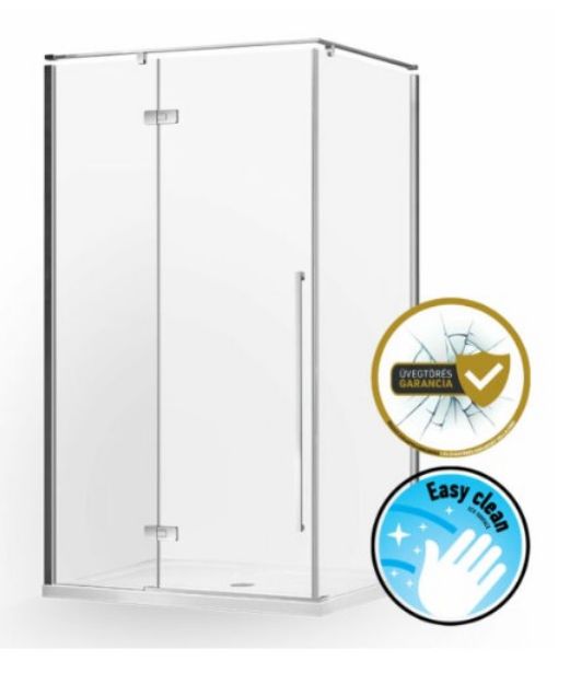 Kép Wellis Sorrento Plus 90 1 nyílóajtós szögletes zuhanykabin jobbos- Easy Clean bevonattal