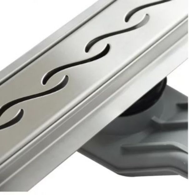 Kép Wellis W-Drain Wavy 60 zuhanyfolyóka