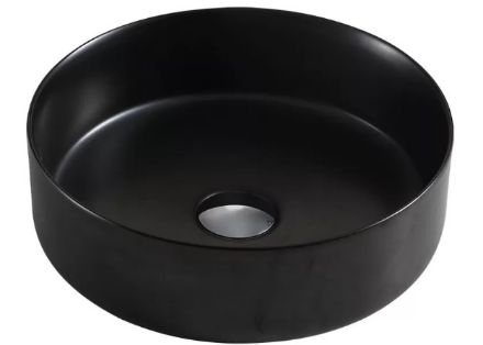 Mutassa a/az Wellis Rose Black matt fekete pultra építhető kerámia mosdó részleteit Kép Wellis Rose Black matt fekete pultra építhető kerámia mosdó