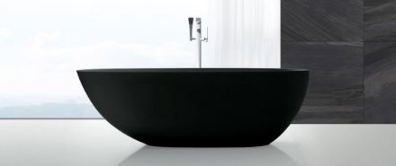 Mutassa a/az Wellis Soul Matt Black 167x5x85 cm, öntöttmárvány szabadon álló kád részleteit Kép Wellis Soul Matt Black 167x5x85 cm, öntöttmárvány szabadon álló kád