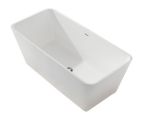 Kép Wellis Carib Matt White öntöttmárvány szabadon álló kád 167x85x53 cm