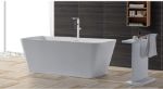 Kép Wellis Carib Matt White öntöttmárvány szabadon álló kád 167x85x53 cm