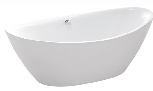 Kép Wellis Arezzo Matt White szabadon álló kád matt fehér külsővel