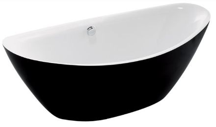 Mutassa a/az Wellis Arezzo Matt Black szabadon álló kád matt fekete külsővel részleteit Kép Wellis Arezzo Matt Black szabadon álló kád matt fekete külsővel