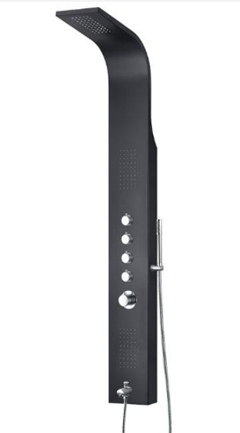Kép Wellis Mariner Black Matt termosztátos zuhanypanel