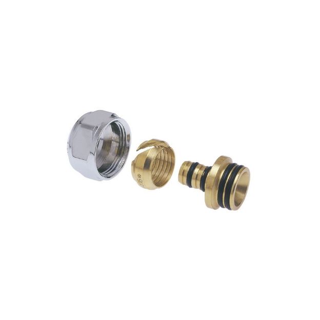 Kép ICMA art. 95 dizájn-csatlakozó Alpex csövekhez 16x2mm, fényes króm