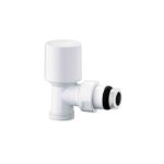 Kép ICMA 1122 1/2" termosztatikus rad.szelep, sarok, müa/rézcsőhöz (24x1,5), termosztát opcióval, fehér