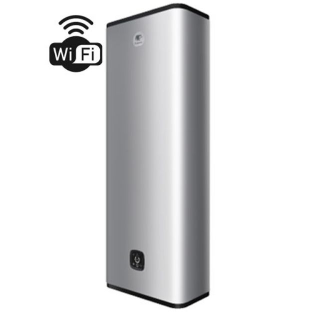 Kép Thermor "ONIX CONNECT 100 WiFi" villanybojler, szteatitos fűtőegységgel, ezüst