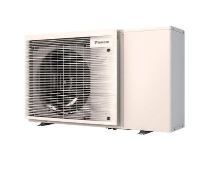 Mutassa a/az Daikin Altherma 3 fűtési/hűtési levegő-víz monoblokkos hőszivattyú, 6 kW-os teljesítmény, 3 kW-os fűtőpatronnal, egyfázisú részleteit Kép Daikin Altherma 3 fűtési/hűtési levegő-víz monoblokkos hőszivattyú, 6 kW-os teljesítmény, 3 kW-os fűtőpatronnal, egyfázisú
