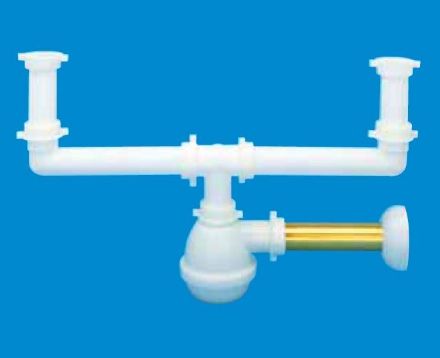 Mutassa a/az Ghidini mosogatószifon kétágú kivitel részleteit Kép Ghidini mosogatószifon kétágú kivitel