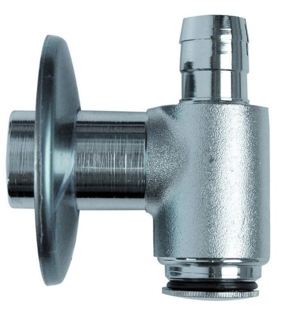 Kép Ghidini mosógépszifon falon kívüli, krómozott kivitel, 32mm