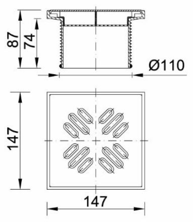 Mutassa a/az Styron magasító, rozsdamentes ráccsal, 150x150 mm részleteit Kép Styron magasító, rozsdamentes ráccsal, 150x150 mm