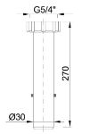 Kép Styron NA32x270mm kötőcső