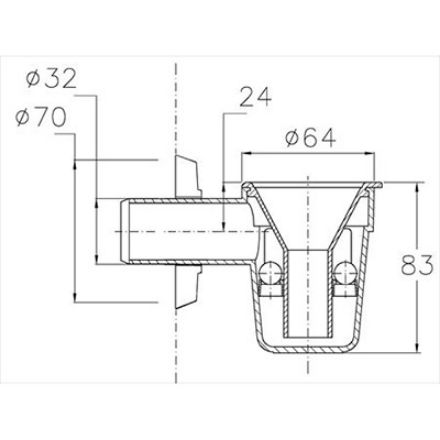 Mutassa a/az Styron NA32 csepegtető tölcsér bűzzárral, fehér részleteit Kép Styron NA32 csepegtető tölcsér bűzzárral, fehér
