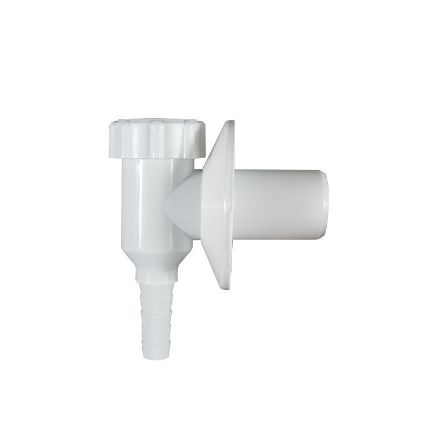 Mutassa a/az Styron falon kivüli szárítógép szifon, fehér 1/2" részleteit Kép Styron falon kivüli szárítógép szifon, fehér 1/2"