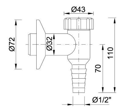 Mutassa a/az Styron falon kivüli szárítógép szifon, fehér 1/2" részleteit Kép Styron falon kivüli szárítógép szifon, fehér 1/2"