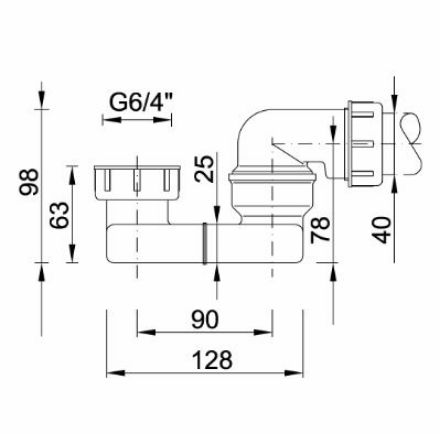 Mutassa a/az Styron kád és zuhanyszifon, lapos kivitel részleteit Kép Styron kád és zuhanyszifon, lapos kivitel