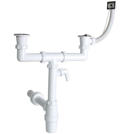 Mutassa a/az Styron 6/4˝ NA40  2 medencés mosogatószifon 1túlfolyóval, mosógép csatlakozóval részleteit Kép Styron 6/4˝ NA40  2 medencés mosogatószifon 1túlfolyóval, mosógép csatlakozóval