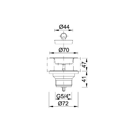 Mutassa a/az Styron 5/4˝ leeresztőszelep részleteit Kép Styron 5/4˝ leeresztőszelep