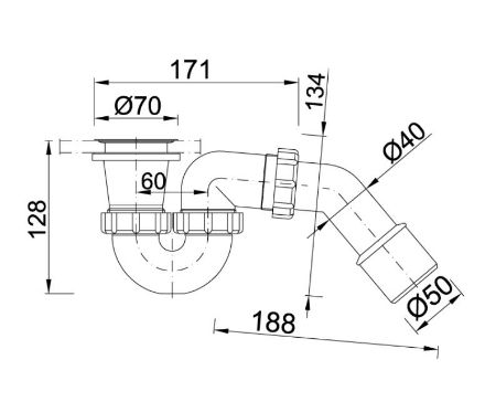 Mutassa a/az Styron 6/4˝zuhanytálca-szifon leeresztőszeleppel NA40-es bekötőcsővel részleteit Kép Styron 6/4˝zuhanytálca-szifon leeresztőszeleppel NA40-es bekötőcsővel